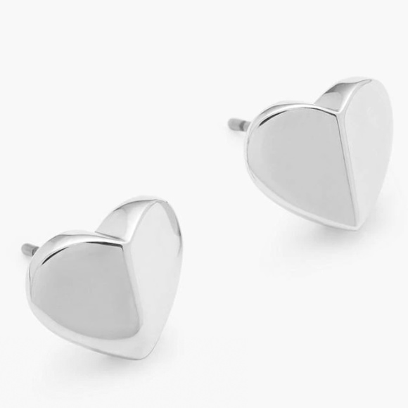 Kate Spade earrings silver heart earrings - Picture 2 of 2